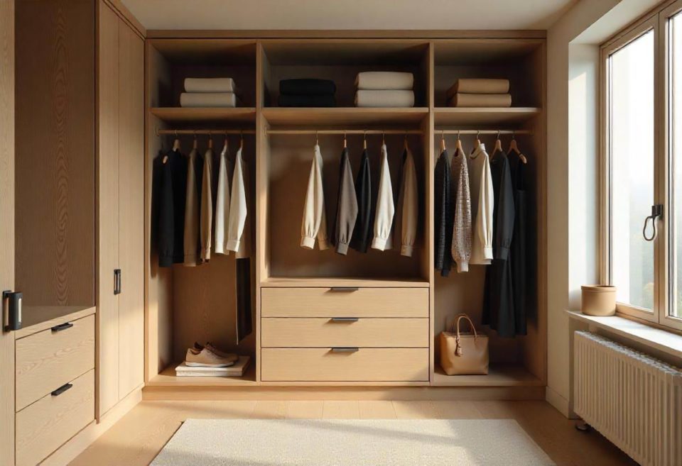 Dressing en bois, sur mesure
